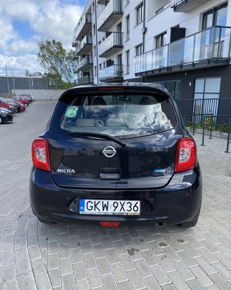 Nissan Micra cena 20500 przebieg: 74500, rok produkcji 2013 z Gdańsk małe 37